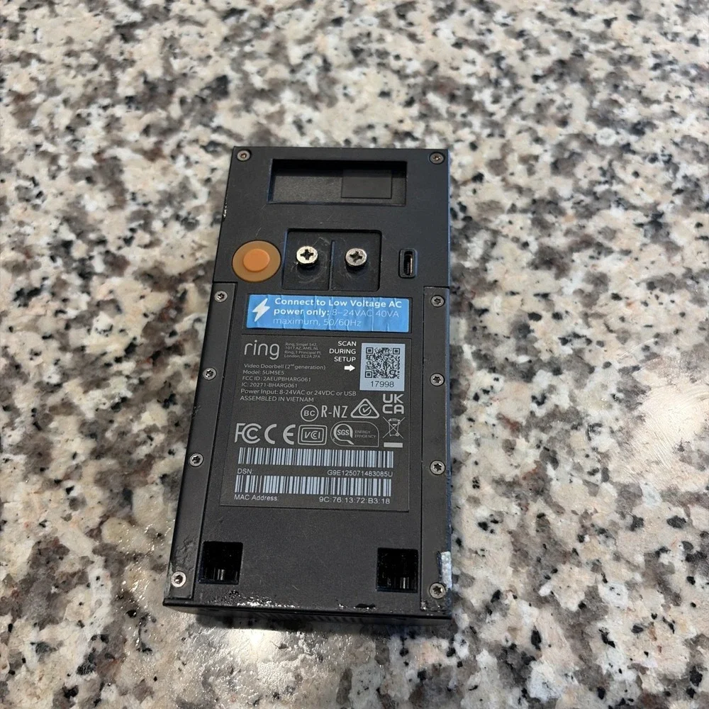 Ring Door Bell Camera PARTS / REPAIR only Bronze NOT WORKING